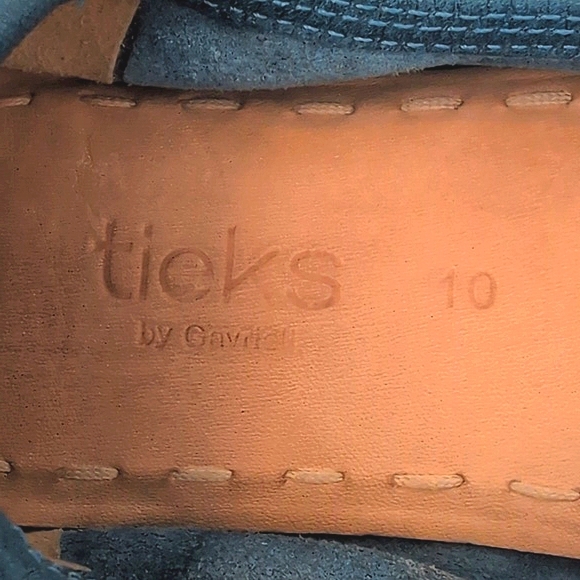 Tieks Womens 10 Ballet Flats Blue Leather Casual Office Contemporary Classic - Picture 7 of 8